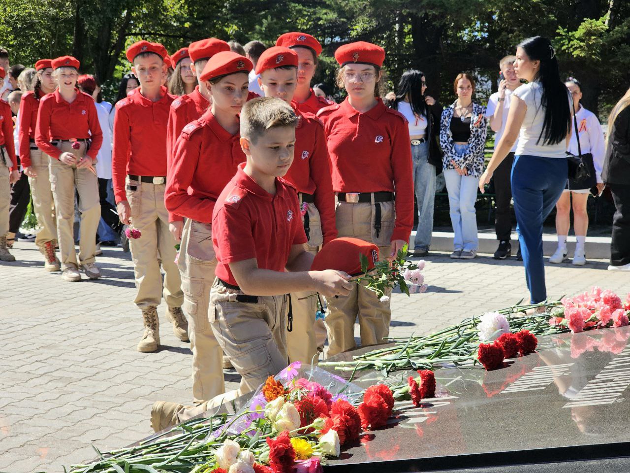 Митинг в честь окончания Второй мировой войны прошел в Сквере Победы.