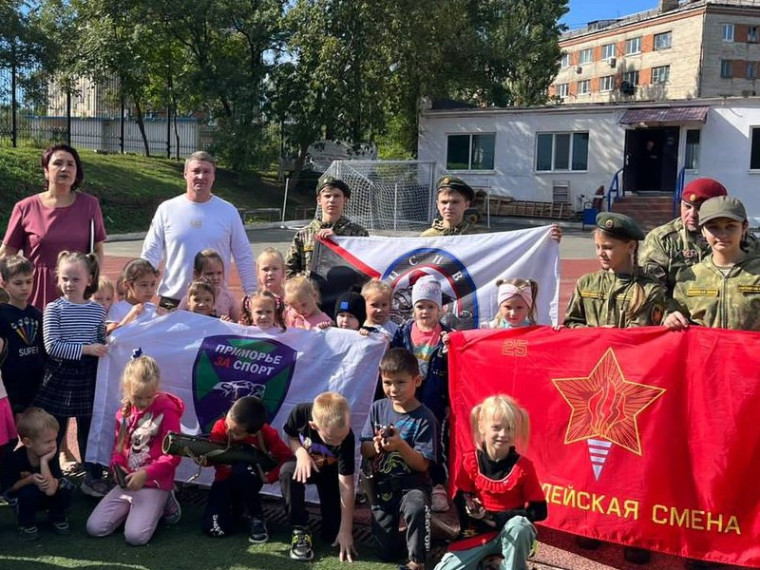 Спортивно-патриотический фестиваль для воспитанников детского сада «Звездочка».