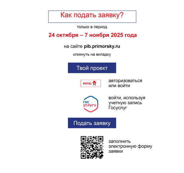 Приём заявок на конкурс «Твой проект» стартовал в Приморье.